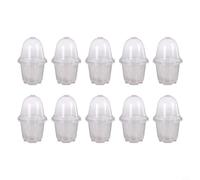 Glewi Clear Starter Trays, For Mini Greenhouse Containers, Propagation Domes For Plants, Transparent Nursery Cups, Small Flower Pots With Lids, Easy And Quick To Use(b)