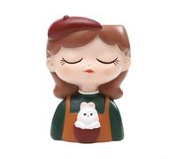 Glewi Decorative Resin Flower Pot For Girls With Drainage Hole(B)