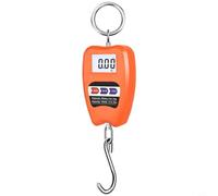 Glewi Digital Hanging Scale, 200kg Heavy Duty Crane Scale with LED Display, Aluminum Alloy Body for Industrial Shipping and Luggage Weighing(Orange)
