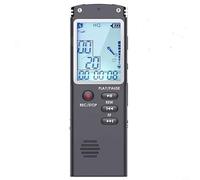 Glewi Digital Voice Recorder for Mini Professional Dictaphone with WAV MP3 Player, 8GB 16GB 32GB Storage
