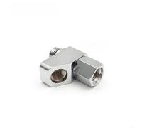 Glewi Diving HP1 to 2 Connector,3000 PSI Rotatable Stainless Steel Adapter with 7/16-20 Thread for Scuba Pressure Gauge High Pressure Hose Fitting