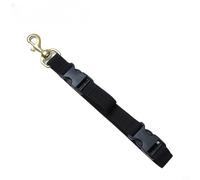 Glewi Diving Lanyard Clip 255mm Fin Lift Cord Holder For for BCD Side Mount, Brass Buckle Nylon Webbing Gear Organizer For Scuba Divers(black)