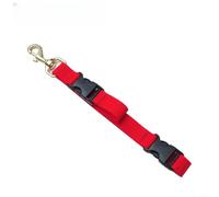 Glewi Diving Lanyard Clip 255mm Fin Lift Cord Holder For for BCD Side Mount, Brass Buckle Nylon Webbing Gear Organizer For Scuba Divers(red)