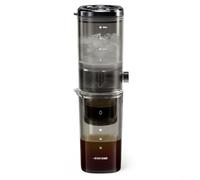Glewi Drip Cold Brew Coffee Maker with Stable Valve High Density Filter PCTG Smooth Ice Coffee Brewing Device Transparent Black 12.4 Inch(Black)