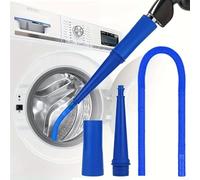 Glewi Dryer Vent Cleaner Kit, Flexible Vacuum Attachment for Deep Lint Removal, Prevents Fires, Cleans Behind Appliances & Furniture, Blue(without brush)