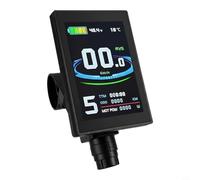 Glewi Ebike Display for KT LCD8S Controller,24V-48V Colorful Screen Waterproof 5-Pin Connector, Real-Time Speed Battery Mileage Fault Code
