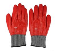 Glewi Electrician Insulating Gloves 400V Red Work Safe PPE For Live Wire Electrical Maintenance Battery Charging Pair