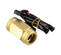 Glewi Flow Meter, G3/4 Water Flow Sensor 1-30L Min Brass Hall Effect Switch For Heaters Coffee Machines DC3.5-24V Reliable Control