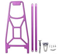 Glewi Folding Bike Rear Rack CNC Aluminium Carrier for Brompton Pline Cline Lightweight Travel Accessory Silver Purple Pink Green(Purple)