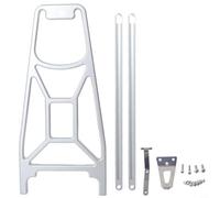 Glewi Folding Bike Rear Rack CNC Aluminium Carrier for Brompton Pline Cline Lightweight Travel Accessory Silver Purple Pink Green(Silver)