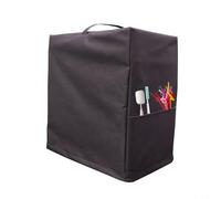 Glewi for CREAMI Dust Cover for Models FS301 NC701, 600D Oxford Protector with Side Pockets & Handle, Black Storage Case for Kitchen(43 * 27 * 46cm)
