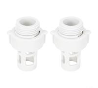 Glewi for INTEX Pool Drain Adapter 10184, 2-Pack Garden Hose Connector for 10-24ft Round Metal Frame & for Easy Set Pools, Leak-Proof Plastic Replacement PartGlewi