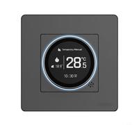 Glewi For MOES-Smart Knob Thermostat Star, For Ring Series For Tuya-ZIGBEE, Adjustable Brightness Screen, Water Electric Boiler Heating Control(GB-White)