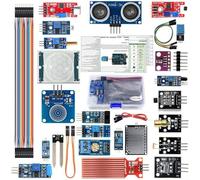 Glewi for Starter Kit, 22-In-1 Sensor Module With Tutorial For for Arduino, for Raspberry Pi, Includes Temp, Infrared, Pressure, Soil Moisture