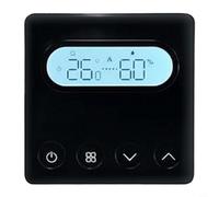 Glewi for Zigbee for Smart Thermostat Temperature Control Panel Wall-Mounted Boiler Heating System Touchscreen Digital Display 0. for 5c(Black)
