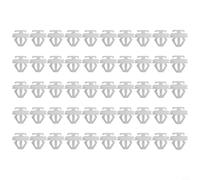 Glewi Front Grille for Slam Panel Clips White Plastic 9mm Hole 10mm Stem Compatible With 106 206 306 307 806 Replace Part 6995X3 Door Fasteners(50Pcs)