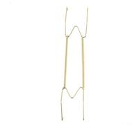 Glewi Gold for Invisible Wall Plate Hanger, Adjustable Spring Wire Display for Round Square Dishes 8-16 Inch, Home Porch DecorGlewi(14inch)