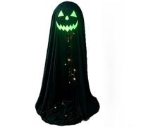 Glewi Halloween Glowing Yard Decoration,100cm Light-Up Standing Figure Scary Glow-in-the-Dark Garden Decor for Garden Yard Halloween Party(B)