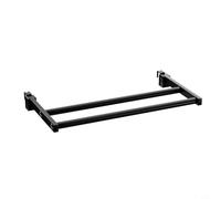 Glewi Heating Towel Holder Radiator Rail Stainless Steel Black 30cm No Drill Storage Hook For Bathroom Clothes Drying Space Saver(40cm)