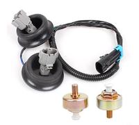 Glewi Knock Sensor Harness Set Dual Detonation Wiring Kit for Chevrolet Enhanced Engine Performance Aluminium Black