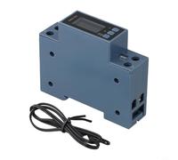 Glewi KWS-303, for Smart DIN Rail AC Power Meter, 40A Digital Energy Monitor with Color Display for Voltage Current Testing in Home