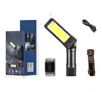 Glewi Magnetic COB LED Work Light with Red Mode, 180 Degree Rotating USB-C Rechargeable Lantern for Camping Repair Inspection(BL-5305)