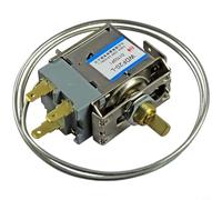 Glewi Mechanical Refrigerator Thermostat Precision Temperature Control Switch Steel Housing 2 or 3 Pin for Cooling Unit Repair 4.3x1.4x3.1cm(2)