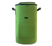 Glewi Non-Woven Compost Bag 125L/33 Gallon, Probiotic Fermentation Leaf Waste Sack for Garden Organic Fertilizer, 45x80cm Black(Green)