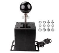 Glewi PC USB H Gear Shifter For Logitech G29 G27 G25 And For Thrustmaster T300 T500 Racing Simulator Game Controller 6+R 7+R Model(7 speed+R-HB039)