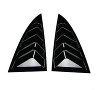 Glewi Rear Vent Louver Covers for Tesla Model 3 2024, ABS Carbon Fiber Style Shutter Trim, Quick Install Exterior Accessories(black)