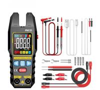 Glewi Rechargeable U-Shape Clamp Meter 4000 Counts AC/DC Auto-Range True RMS NCV for Industrial Cable Testing Black PN131(PN131 PRO)