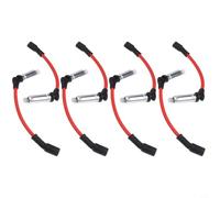 Glewi Red 8PCS Ignition Wire Kit for Chevy for Buick for GMC, Heavy Duty Spark Cables M8-48322 48322 7831, 8mm 10mm Replacement Set(10mm)