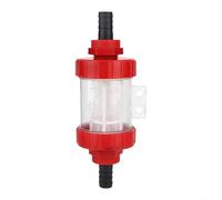 Glewi Red Mesh Strainer Filter for 14/15/19mm Hose, Transparent High Flow Guard for Pump Irrigation Aquarium Sprayer(14MM)