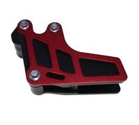 Glewi Red Motorcycle Chain Guide Guard Protector for MX6, ABS+Iron Wear-Resistant Drivetrain Cover, Direct Replacement Part