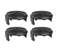 Glewi Replacement Spool and Cover Set for Harbor Bauer 20115E-B 5.5Amp 15in Electric String Trimmer, Nylon Line 1.65mm Diameter(Cover×4)