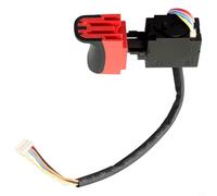 Glewi Replacement Trigger Switch for Metabo BS12BL SB18LBL BS18LBLQ, 7.2-24V Variable Speed Control Button, Power Drill Repair Part (Black/Red)(1PC)