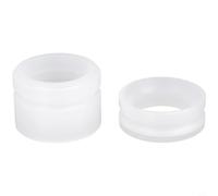 Glewi Reusable Coffee Capsule Filling Stand for Precise Dosing, PP Espresso Holder Rack to Prevent Spills, Compact Kitchen Tool 4x4x3cm White