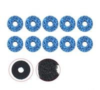 Glewi Rust Removal Discs for Angle Grinder, Paint Stripper Wheels Fiber Abrasive Clean Car Truck Boat for Surface Prep Black Blue Purple(10blue)