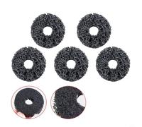 Glewi Rust Removal Discs for Angle Grinder, Paint Stripper Wheels Fiber Abrasive Clean Car Truck Boat for Surface Prep Black Blue Purple(5 black)