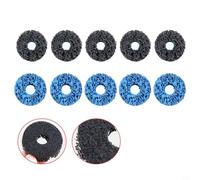 Glewi Rust Removal Discs for Angle Grinder, Paint Stripper Wheels Fiber Abrasive Clean Car Truck Boat for Surface Prep Black Blue Purple(5black+5blue)