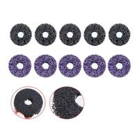 Glewi Rust Removal Discs for Angle Grinder, Paint Stripper Wheels Fiber Abrasive Clean Car Truck Boat for Surface Prep Black Blue Purple(5black+5Purple)