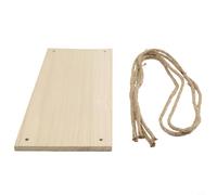 Glewi Rustic Hanging Shelves for Wall, Recycled Wood Swing Display Rack with Hooks, Boho Floating Shelf for Bedroom Living Room Decor, Natural Finish (1)