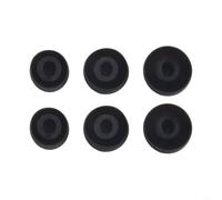 Glewi Silicone Earplug Covers for Huawei FreeBuds 5i, Soft Protective with Secure Card Slot Design, Odorless and Rubber Tips(Black)