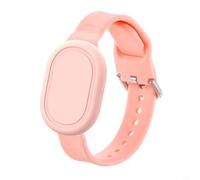 Glewi Silicone Wristband for Xiaomi Tag, Soft Protective Case Strap, Skin-Friendly Anti-Loss Band for Kids, Fit 213x16mmGlewi(Pink)