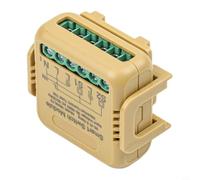 Glewi Smart WiFi Switch Module,For Tuya Matter, Neutral Wire Required, Dual Control For Hallways And Stairwells, Brown(1Pc)