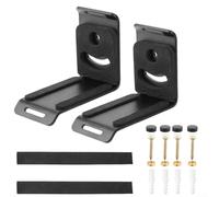 Glewi Speaker Wall Mount Bracket Metal Adjustable Angle For Fire TV for XTREME 4 Secure Hold With EVA Pads Black Finish Easy Install Kit