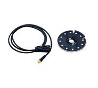 Glewi Split Crank E-Bike PAS Sensor Magnet Pedal Assist Dual Hall Red Flash Light Compatible With For KT Display Series C1 To C7 Black