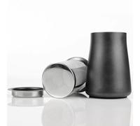 Glewi Stainless Steel Coffee Filter with Fine Mesh Sieve for Grounds Removal and Aroma Concentration in Manual Brewing Black Finish 2.3x2.9x4.1 Inch