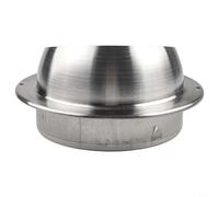 Glewi Stainless Steel Exhaust Duct Cover Vent Cap for Dryer Kitchen Bathroom, Weatherproof Air Outlet Valve with Grille (150mm/160mm/180mm/200mm)(180#)