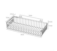 Glewi Stainless Steel Utensil Rest Drainer 29cm Silver(L)